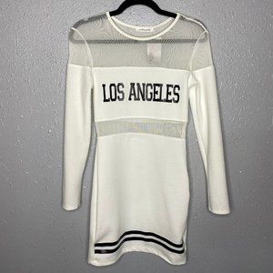 Los Angeles White Bodycon Mesh Dress